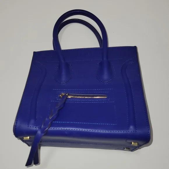 Cobalt Blue designer Inspired Handbag - Picture 4 of 15